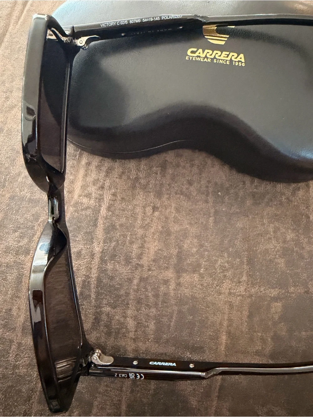 Carrera Men’s Black Sunglasses with Dark Lenses